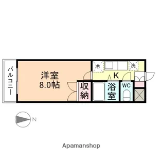 ジョイナス西新庄【3階】の間取り