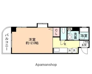 グランドハイツ日本海【5階】の間取り