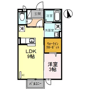 クレールメゾン【2階】の間取り