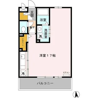 M’Sハイム【1階】の間取り
