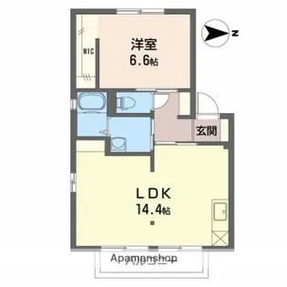 ディアコート【1階】の間取り