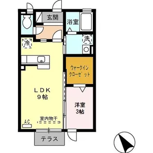 カーサリベルテ【1階】の間取り