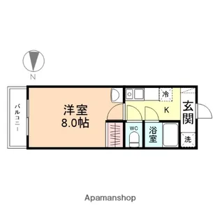 アークビレッジ戸破Ⅱ【210号室】の間取り