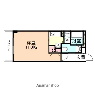 ファースト・レーベン新富町【9階】の間取り