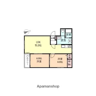 ラフォーレ新庄【2階】の間取り
