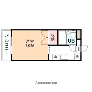 レジデンスたか【406号室】の間取り