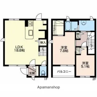 デリカ【1階】の間取り