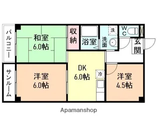 グリーンハイツ【2階】の間取り