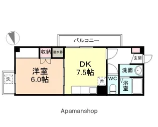 AGROST TOWER富山駅前【4階】の間取り