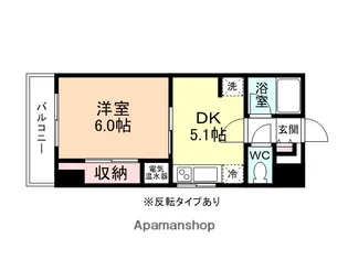 ドゥエルコート住吉【404号室】の間取り