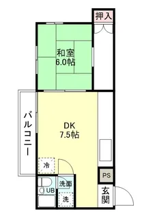 スワビル【3-D号室】の間取り
