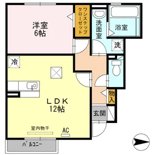 アヴァンセ城山【1階】の間取り