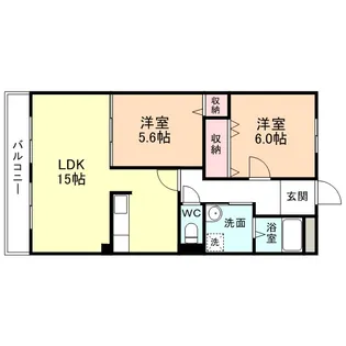 ハートフルマンション蘭【3階】の間取り