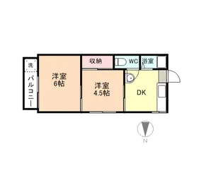 ゴフクハイツ【1階】の間取り