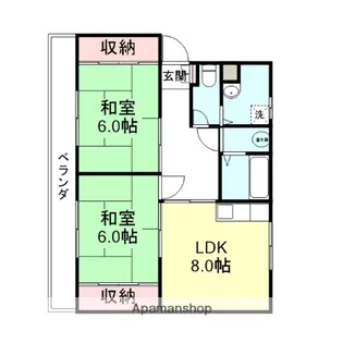 クローネ太閤山C棟【402号室】の間取り