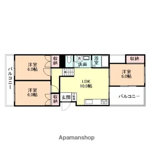 グランスイート藤木【4階】の間取り