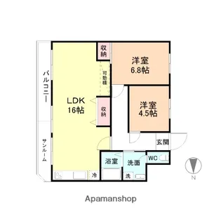 ライト クローバー【1階】の間取り