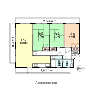 クリオ白銀【601号室】の間取り