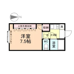 グリンデル杉谷【1階】の間取り