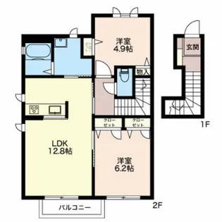 メゾン レコルト【2階】の間取り