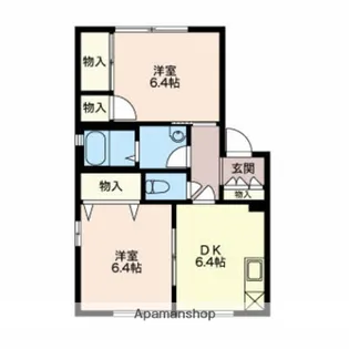 ヴィラ リーリエ【1階】の間取り
