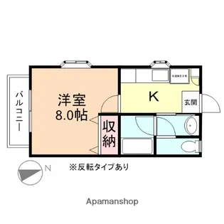 コーポサンライト【2階】の間取り