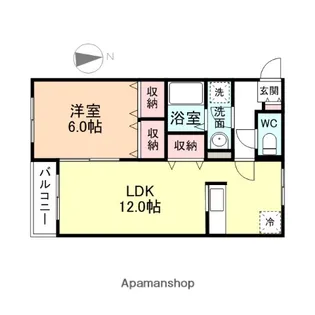 ラフォーレ1号館【101号室】の間取り
