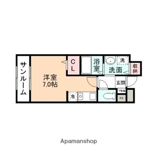 サンリット【206号室】の間取り