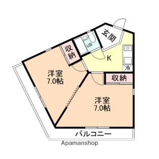 ハイム桂【303号室】の間取り