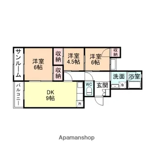 アスリートⅡ【C-1号室】の間取り