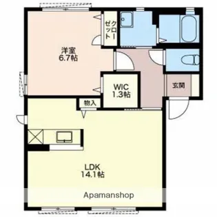 MAST TOWN FUCHU A棟【1階】の間取り