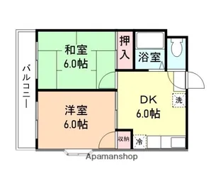 M・Oハイツ【3階】の間取り