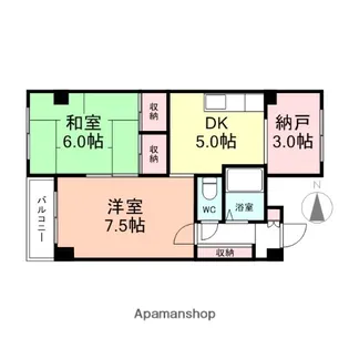 ヴェルエール総曲輪【505号室】の間取り