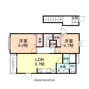グランメール【2階】の間取り