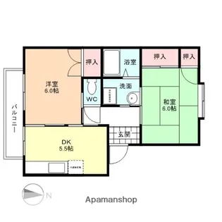 セレナ婦中【1階】の間取り