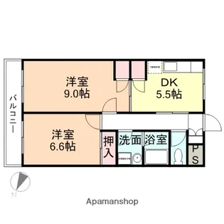 コーポクラリネット【302号室】の間取り