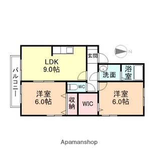 グロリアB棟【2階】の間取り