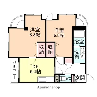 サンサーラ大町【2階】の間取り