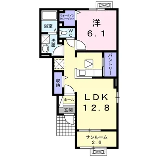 プルミエール手屋【1階】の間取り