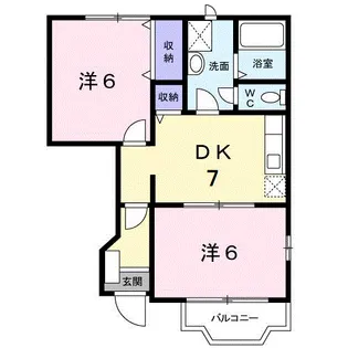 アンジェリーナ【1階】の間取り