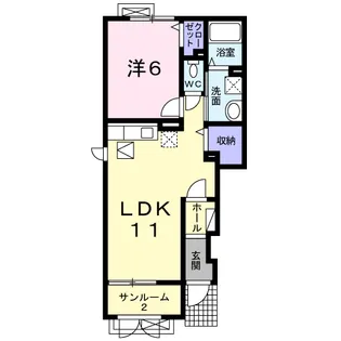 ぽこあぽこA【1階】の間取り