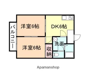 コーポフローラル【1階】の間取り