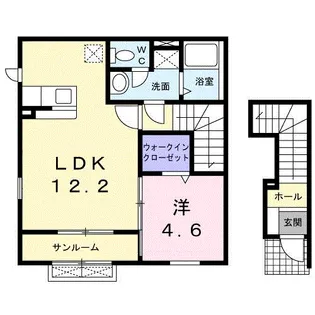 フルールⅤ【2階】の間取り