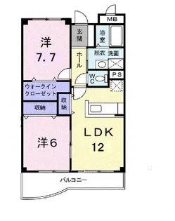 ベル・ウィング【3階】の間取り