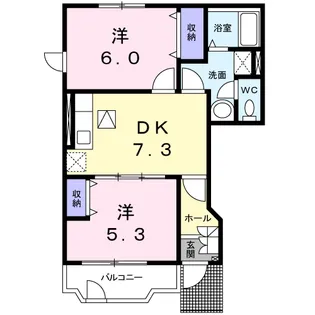 エスペランス・K【1階】の間取り