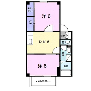 ヴィラ・ヌーベル【1階】の間取り
