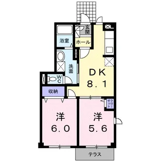 カーサ・グローリー【1階】の間取り
