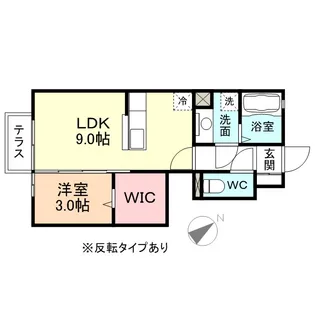 富山県富山市安養坊【アパート】の間取り