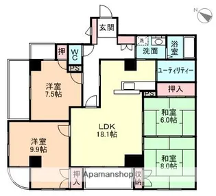 ベル・ソフィア【5階】の間取り