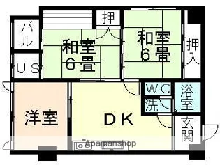 シャトー安野屋【2階】の間取り